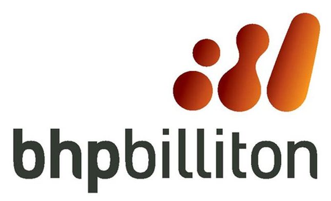 BHP Billiton Logo black and orange