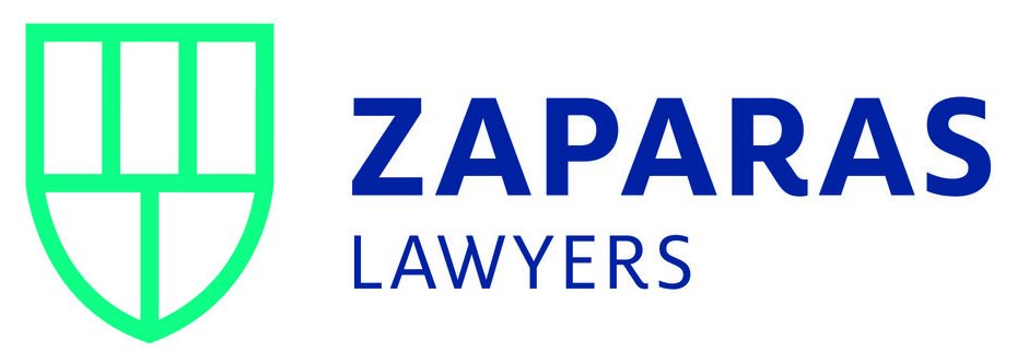 Zaparas Lawyers logo green and blue